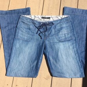 Joe’s Jeans Christie Wide Leg Drawstring Chambray